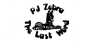PJ ZEBRA THE LAST WORD logo