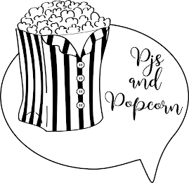 PJS AND POPCORN logo
