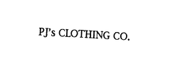 PJ'S CLOTHING CO. logo