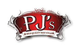 PJ'S HIGH QUALITY BEEF STEAK logo