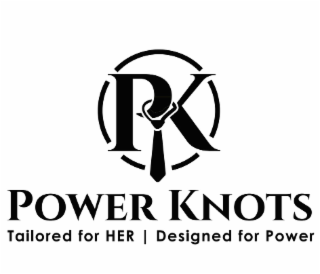 PK POWER KNOTS TAILORED FOR HER I DESIGNED FOR POWER logo