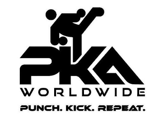 PKA WORLDWIDE PUNCH. KICK. REPEAT. logo