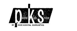 PKS PATIENT KARD SYSTEM BY DEBS HOSPITAL SUPPLIES, INC. logo