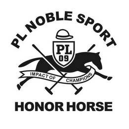 PL NOBLE SPORT PL 09 IMPACT OF CHAMPIONS HONOR HORSE logo