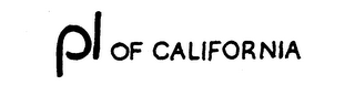 PL OF CALIFORNIA logo