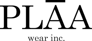 PLAA WEAR INC. logo