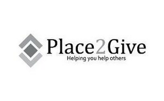 PLACE2GIVE HELPING YOU HELP OTHERS V V logo
