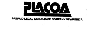 PLACOA PREPAID LEGAL ASSURANCE COMPANY OF AMERICA logo