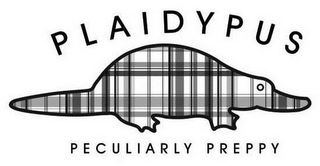 PLAIDYPUS PECULIARLY PREPPY logo
