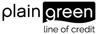 PLAIN GREEN LINE OF CREDIT logo