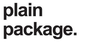 PLAIN PACKAGE. logo