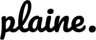 PLAINE. logo