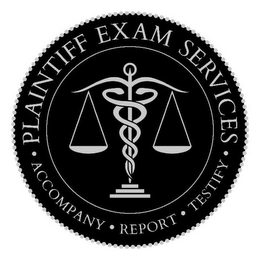 PLAINTIFF EXAM SERVICES ACCOMPANY REPORT TESTIFY logo