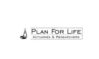 PLAN FOR LIFE ACTUARIES & RESEARCHERS logo