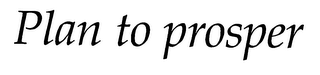 PLAN TO PROSPER logo