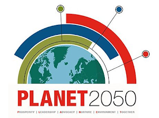PLANET 2050 PROSPERITY LEADERSHIP ADVOCACY NURTURE ENVIRONMENT TOGETHER logo