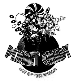 PLANET CANDY OUT OF THIS WORLD logo