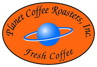 PLANET COFFEE ROASTERS, INC. FRESH COFFEE logo