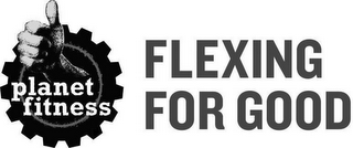 PLANET FITNESS FLEXING FOR GOOD logo