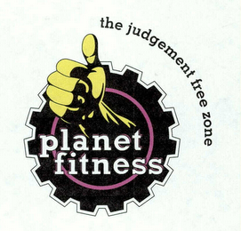PLANET FITNESS THE JUDGEMENT FREE ZONE logo