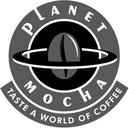 PLANET MOCHA TASTE A WORLD OF COFFEE logo
