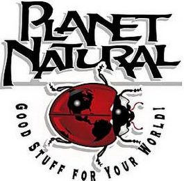 PLANET NATURAL GOOD STUFF FOR YOUR WORLD logo