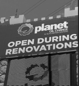 PLANET OIL CHANGE & AUTO REPAIR CENTERS logo