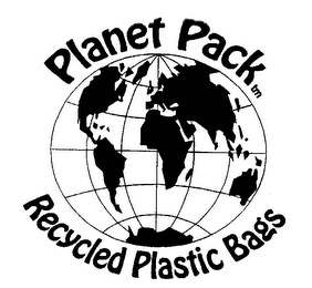 PLANET PACK RECYCLED PLASTIC BAGS logo