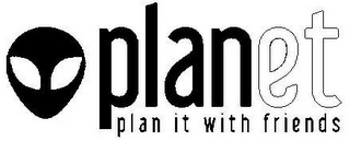 PLANET PLAN IT WITH FRIENDS logo