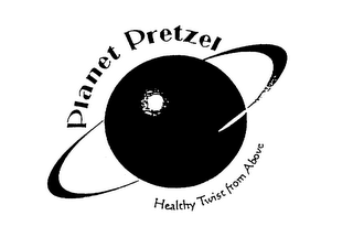 PLANET PRETZEL HEALTHY TWIST FROM ABOVE logo