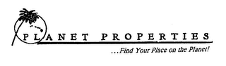 PLANET PROPERTIES ... FIND YOUR PLACE ON THE PLANET! logo