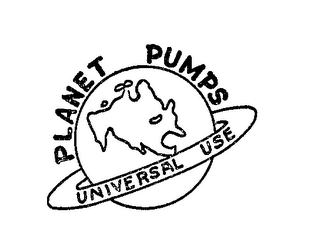 PLANET PUMPS UNIVERSAL USE logo