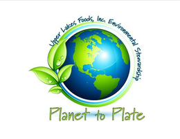PLANET TO PLATE UPPER LAKES FOODS, INC.ENVIRONMENTAL STEWARDSHIP logo