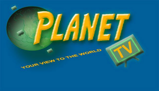 PLANET TV YOUR VIEW TO THE WORLD logo