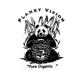 PLANET VISION "PURE ORGANIC" logo