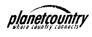 PLANETCOUNTRY WHERE COUNTRY CONNECTS logo