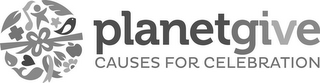 PLANETGIVE CAUSES FOR CELEBRATION logo