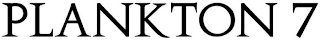 PLANKTON 7 logo