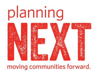 PLANNING NEXT MOVING COMMUNITIES FORWARD. logo