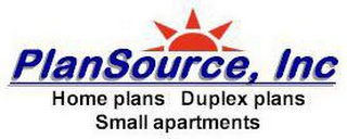 PLANSOURCE, INC HOME PLANS DUPLEX PLANS SMALL APARTMENTS logo