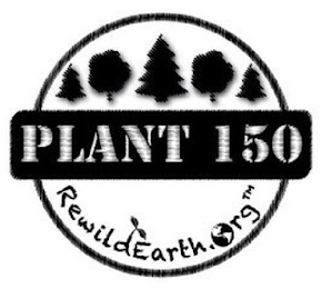PLANT 150 REWILDEARTH.ORG logo