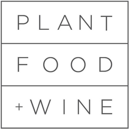 PLANT FOOD + WINE logo