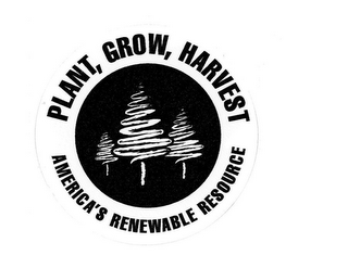 PLANT, GROW, HARVEST AMERICA'S RENEWABLE RESOURCE logo