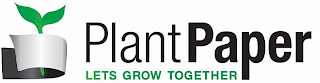 PLANT PAPER LETS GROW TOGETHER logo