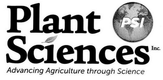 PLANT SCIENCES INC. ADVANCING AGRICULTURE THROUGH SCIENCE PSI logo