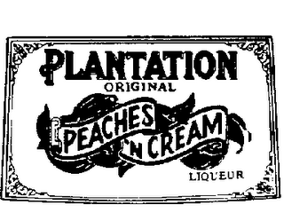 PLANTATION ORIGINAL PEACHES 'N CREAM LIQUEUR logo