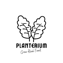 PLANTERIUM GROW REAL FOOD. logo