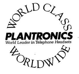 PLANTRONICS WORLD LEADER IN TELEPHONE HEADSETS WORLD CLASS WORLDWIDE