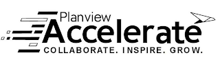 PLANVIEW ACCELERATE COLLABORATE INSPIRE GROW logo