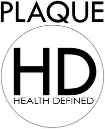 PLAQUE HD HEALTH DEFINED logo